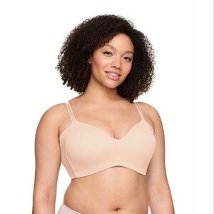 Warner's Light Beige Underarm Soothing Wireless Bra Size 38D